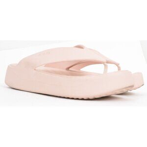 Crocs Getaway Women's Size 10 Pink Platform Thong Slides Flip Flop Beach Water